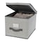 Simplify Storage Tote, 11-4/5 in L x 15-7/10 in W x 11-4/5 in H, Heather Grey, Plastic 25421-HEATHER - alternate 4